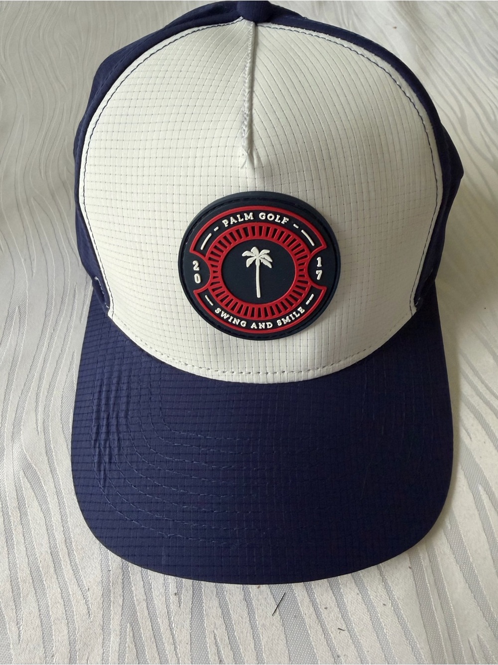 Two-Tone Navy & White Performance Trucker Hat